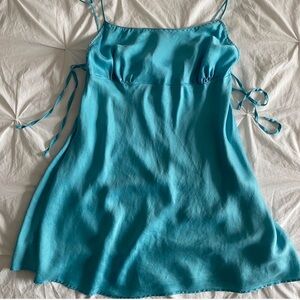 Vintage Victoria secret blue slip dress